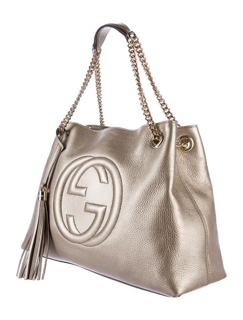 gucci soho chain tote|gucci soho shoulder bag white.